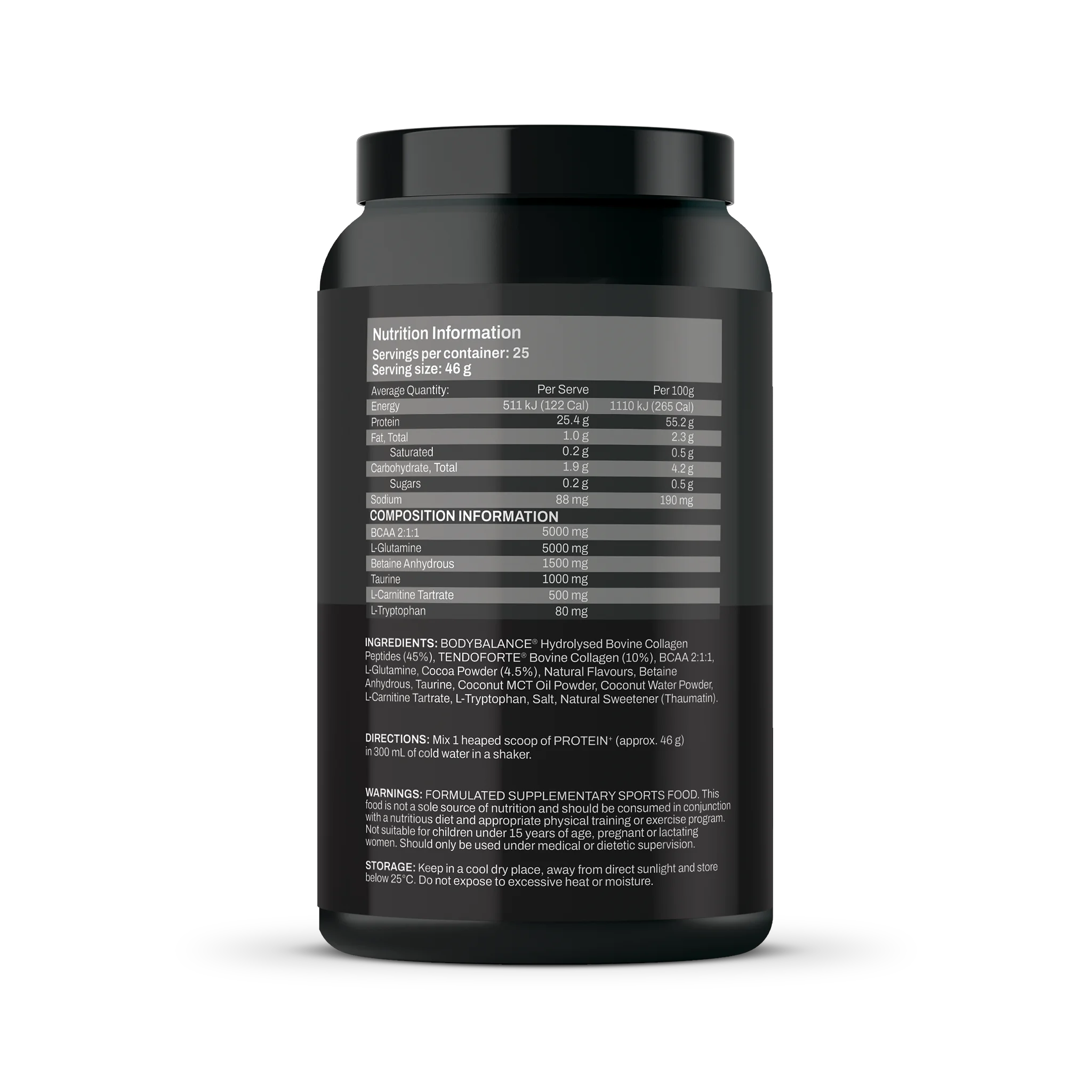 Protein Plus HASTA Certified Collagen Protein - Chocolate