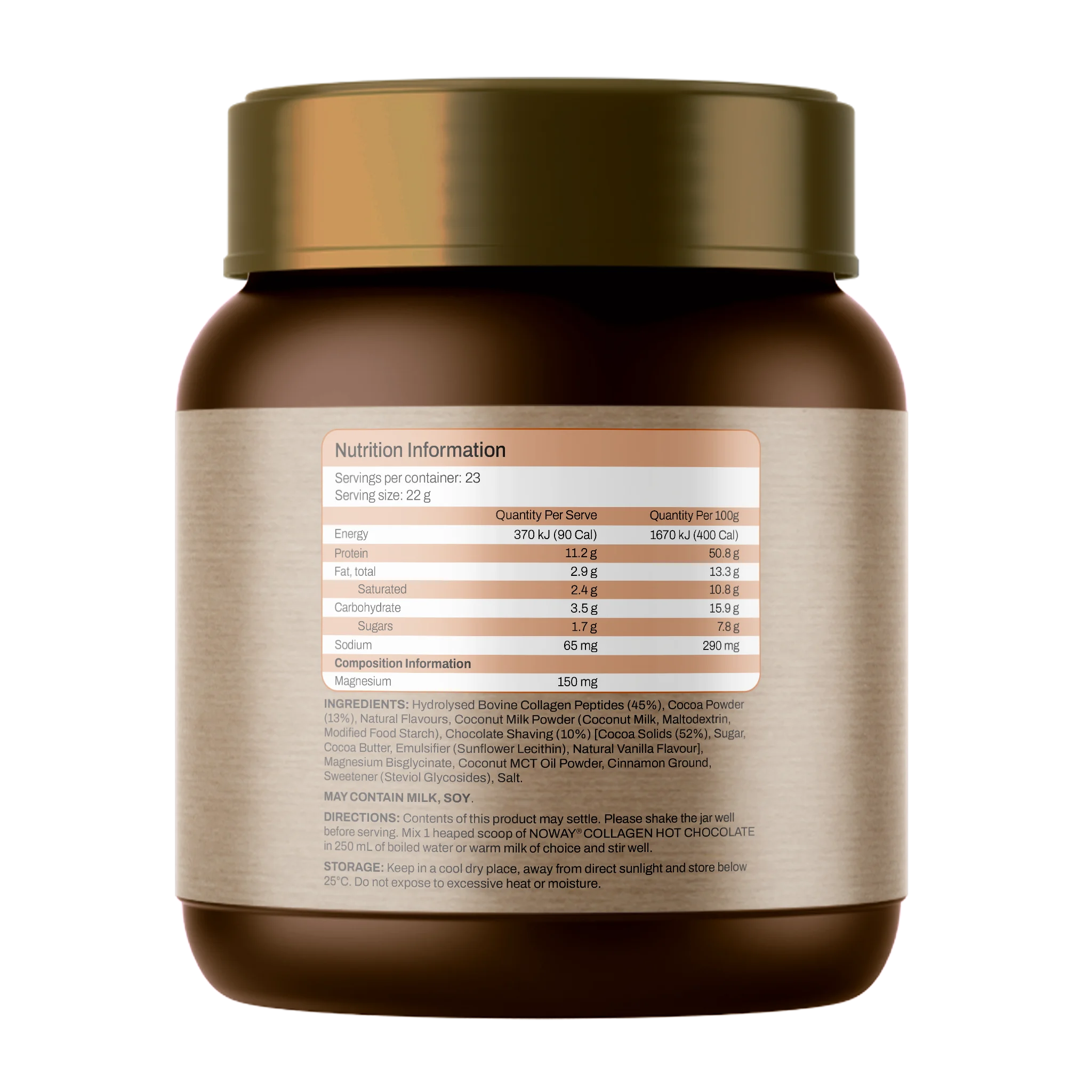 NOWAY Hot Chocolate - Cinnamon Spice 500g